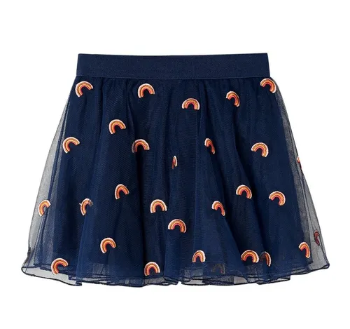 vidaXL Skaterrock Kinderrock mit Tüll Marineblau 92