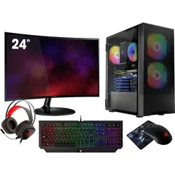 VIST Gaming PC Komplett Set R5 5700G 32GB RX VEGA8 SSD 1TB WIFI Win11 24