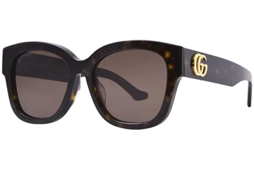 Gucci GG1550SK 002 Havana/Brown Square Damen Sonnenbrille Havanna 54/18/150, Havanna, 54/18/150