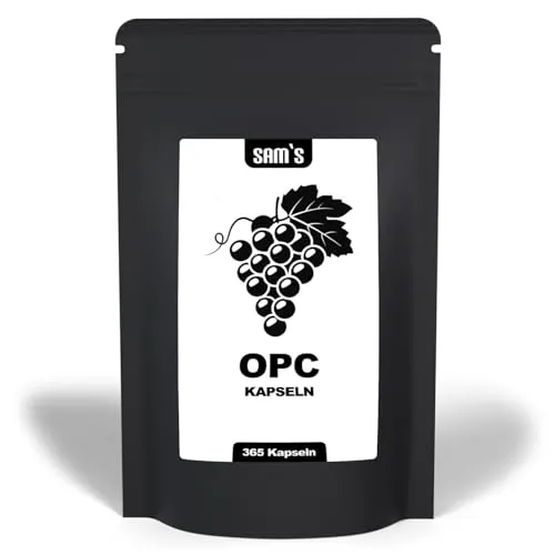 SAM'S OPC Kapseln 365 St., 292 g - Pflanzenextrakte mit 365 hochdosierten OPC-Kapseln, reich an Antioxidantien und unterstützt die Gesundheit.