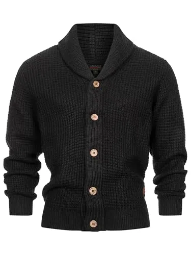 Indicode Sweatjacke INBrandox, Black - Casual Sweatjacke in Schwarz, aus hochwertigem Mischgewebe für optimalen Tragekomfort und Stil, perfekt für die Saison 2024/2025.