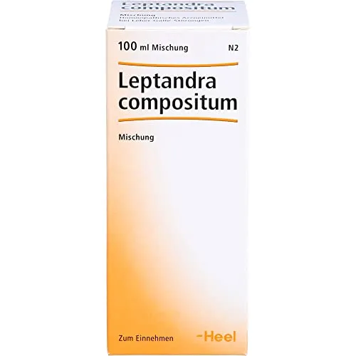Leptandra Comp 100 ML - Homöopathisches Arzneimittel - Arzneimittel zur Unterstützung bei Leber-Galle-Störungen und Verdauungsbeschwerden, enthält wertvolle homöopathische Wirkstoffe.