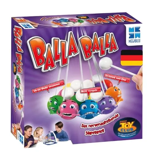 Megableu Balla Balla Spiel - Lustiges Geschicklichkeitsspiel für Kinder, fördert Geschicklichkeit und Spaß für die ganze Familie