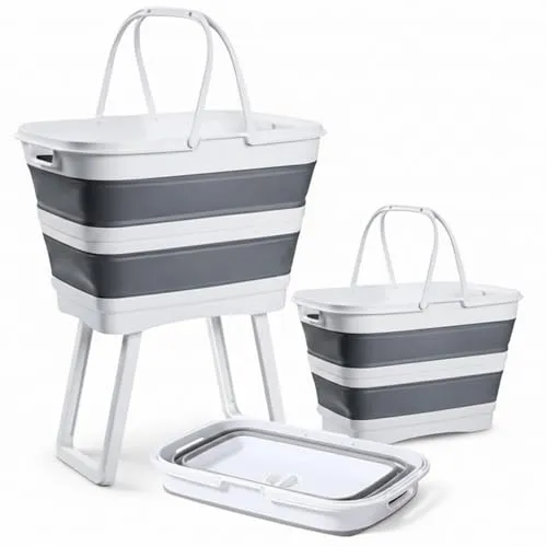 Faltbare Multifunktions-Waschwanne – 26 L, wasserdicht & platzsparend