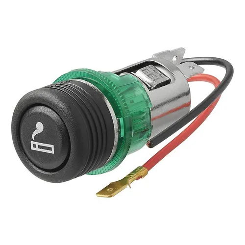 Beleuchtete Zigarettenanzünder Einbausteckdose 12V/24V - Praktische und stilvolle Einbausteckdose für Kfz, ideal für den Anschluss von Geräten mit 12V oder 24V. Sorgen Sie für eine zuverlässige Stromversorgung unterwegs.