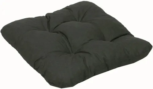 GO-DE Softkissen Sitzkissen 40x40x7cm anthrazit Sitzauflage Auflage Stuhlkissen