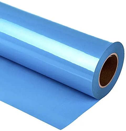 Plotterfolie Textil, 30.5cm×3m Transferfolie Plotter Flexfolie für Cricut und Silhouette Cameo, Verwendet in Textilien Transferfolie zum Aufbügeln für DIY T-Shirt,