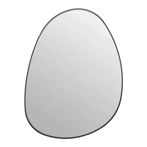 Atmosphera Spiegel Rosalia Metall 55x75 cm - Schwarz - Dekorative Wandspiegel mit modernem Design und elegantem Metallrahmen, ideal zur Verschönerung jedes Raumes.