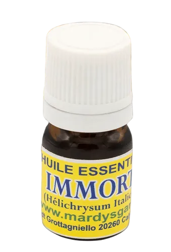 BIO Immortelle Ätherisches Öl 3ml. Helichrysum Italicum aus Korsika, 100% Pure