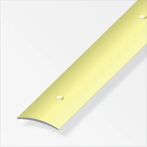 alfer Übergangsprofil 1 m, 20 x 2.5 mm Aluminium eloxiert messing