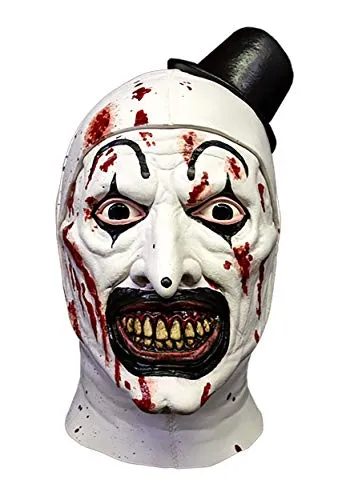 Trick Or Treat Studios Terrifier Killer Art Mask in weiß von Trick Or Treat Studios
