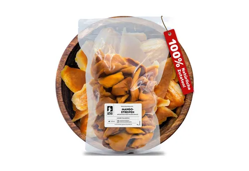 Bremer Gewürzhandel Trockenfrüchte Mangostreifen, getrocknet - Feinkost & Internationale Spezialitäten, vegane Großpackung mit 1000 g, ungesüßt und ohne künstliche Zusätze für puren Genuss.