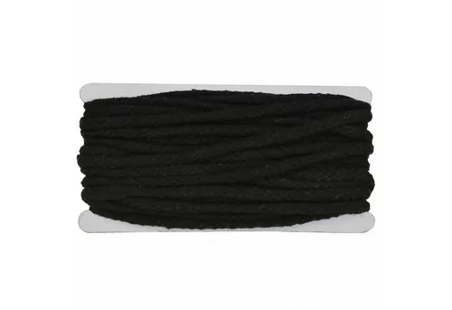 maDDma Seil 10m Kordel 5-7mm geflochten, schwarz
