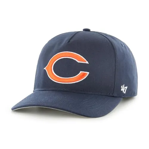 '47 NFL Chicago Bears Hitch RF Unisex Baseball Cap - Hüte, Kappen & Mützen für Baseball-Fans, verstellbarer Snapback, stylisches Teamlogo in Navy Blue für echten Fan-Look