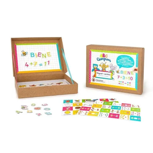 MAGNET LERNBOX BUCHSTABEN & ZAHLEN 183-TEILIG ABC CHAMPIONS NEU OVP