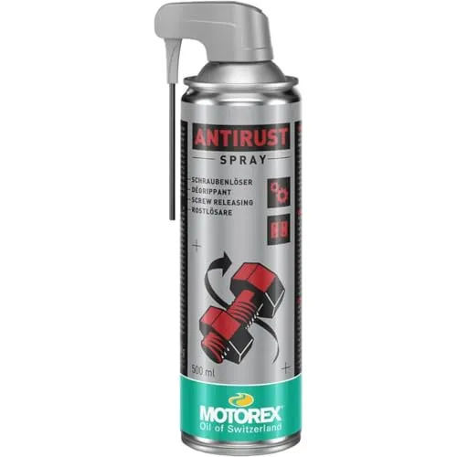 MOTOREX Rostlöser ANTI RUST SPRAY 500 ml - Schmieren & Säubern, effektiver Rostschutz und Pflege für Metalloberflächen, ideal für Werkstatt und Haushalt
