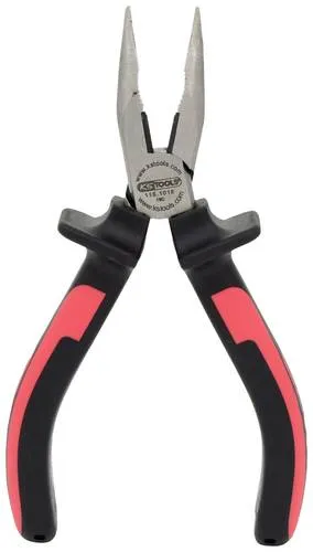 KS Tools 1151018 Flachrundzange 45° gebogen Werkzeugstahl 165mm
