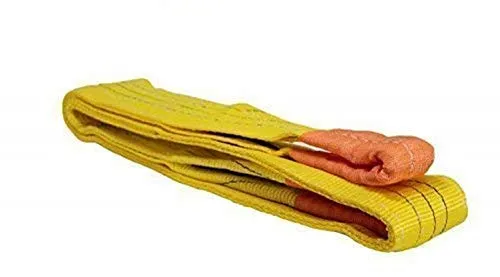 Tonnen Tragfähigkeit 8 Meter Länge Hebegurt Rundschlinge Hebeband Bergegurt aus Polyster mit Endschlaufen für Kran, Abschleppen Gelb 3