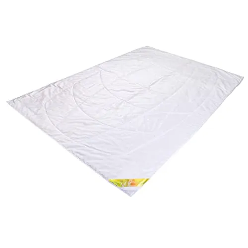 Traumschloss Hanf Sommerbettdecke 135x200 - Hochwertige Bettdecke aus 70% Hanffaser und 30% Baumwolle, perfekt für den Sommer. Atmungsaktiv und hypoallergen für einen erholsamen Schlaf.