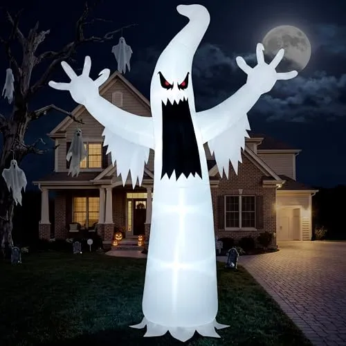 Joiedomi Halloween Aufblasbare Gruselig Geist Dekoration mit Integrierten LED für Halloween Party, Drinnen und Draußen, Hof, Garten Dekorationen
