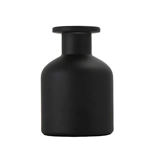 STÜCK 150 ml / 5 Unzen Leere Glasdiffusorflasche Aromatherapie-Glastopf Mini-Vasenbehälter Duftzubehör Verwendung für DIY-Ersatz-Reed-Diffusor-Sticksets (schwarz) 1