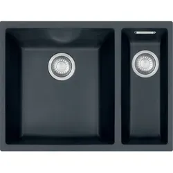 Franke Sirius Tectonite Spülbecken Sid 160, Schwarz, 56x44 cm