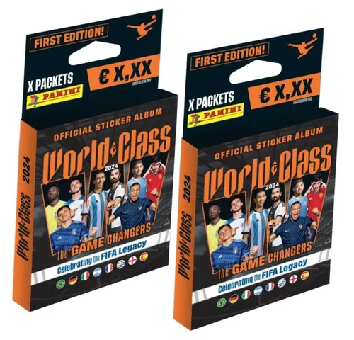 Panini Sticker Panini World Class 2024 Fussball Sticker - Sammelsticker - 2 Blister, (Set), World Class 2024 Sticker - Sammelsticker - 2 Blister
