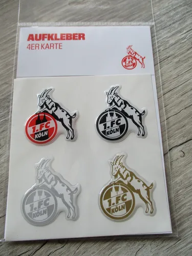 1. FC Köln Aufkleber 4er Karte
