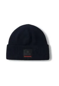 Bogner Fire + Ice Tarek Beanie in Nachtblau - Ice Skimode - Stilvolle Beanie aus weichem Merino-Blend, doppelt verarbeitet für optimale Wärme und Atmungsaktivität. Mit sportlichem FIRE+ICE Patch für einen modernen Look.