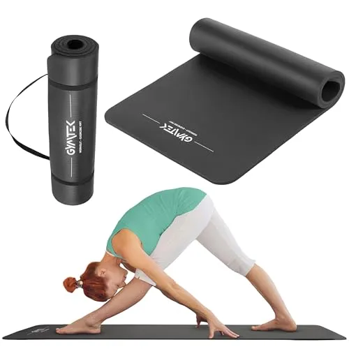 Gymtek® XL Yogamatte 190x80 cm – Ideal für Yoga, Pilates & Fitness