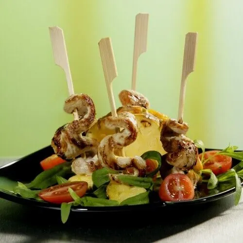 Bambus Fingerfood Spieße Golf 18 cm Holzspieß Bambusspieß Partyspieß Spicker 250