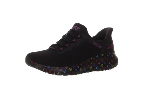 Skechers slip-ins Sneaker Schwarz Größe 35 - Bequemer Damen Sneaker mit Slip-In-Konstruktion für einfaches Anziehen. Flexibles Design und Memory Foam Innensohle sorgen für hohen Tragekomfort und Stabilität im Alltag. Ideal für Freizeit und sportliche Aktivitäten.