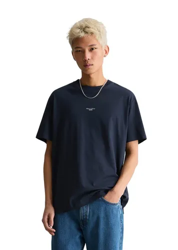 Marc O'Polo Denim Herren T-Shirt aus Bio-Baumwolle, Blau (True Navy) - T-Shirts für Herren aus 100% nachhaltiger Bio-Baumwolle, hochwertiger Jersey-Stoff und zeitloses Design für jeden Anlass.