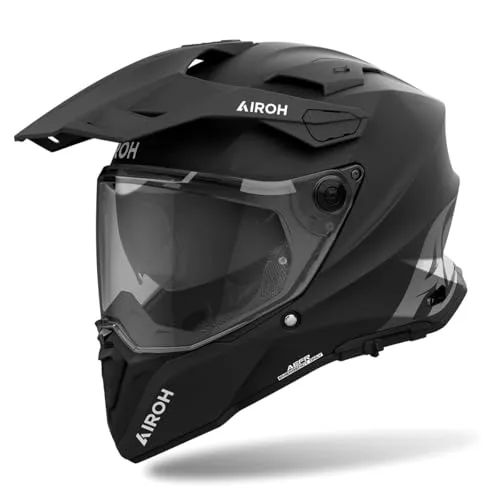 AIROH COMMANDER 2 COLOR BLACK MATT S - Motorradhelm für Offroad, schwarz matt, ECE 22 06 geprüft für optimale Sicherheit und Komfort beim Fahren.
