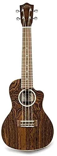 Lanikai Konzert-Ukulele mit 4 Saiten, dünne Linie, Cutaway, akustische elektrische Ukulele mit Bocote-Körper (FB-CETC)