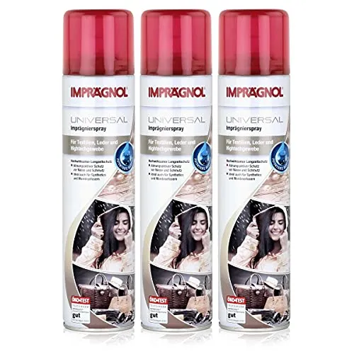 Imprägnol Universal Imprägnierspray 400ml - Wetterschutz für Leder, Textilien & Hightechgewebe, atmungsaktiver Schutz vor Nässe & Schmutz (3er Pack)