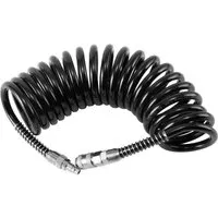 STAHLWERK PU-Druckluftschlauch DS-05 ST – Robuster 5 m Spiralschlauch mit Schnellkupplung - Hochwertiger PU-Druckluftschlauch in Industrie-Qualität, 5 m lang, mit 2 mm Wandstärke. Ideal für Kompressoren und Druckluftwerkzeuge, bietet hohe Stabilität und zuverlässigen Betrieb.