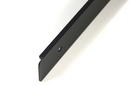 Endleiste Winkelleiste Arbeitsplatte Seiteleiste Schwarz mit Löcher 38mm rechts