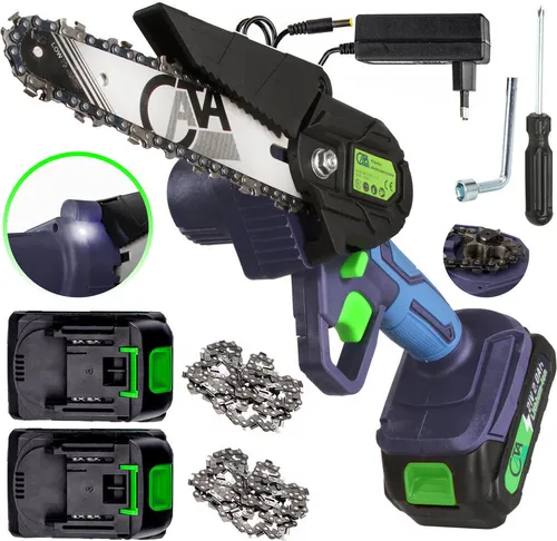 Akku Kettensäge 6 Zoll mit 2x 21V Akku