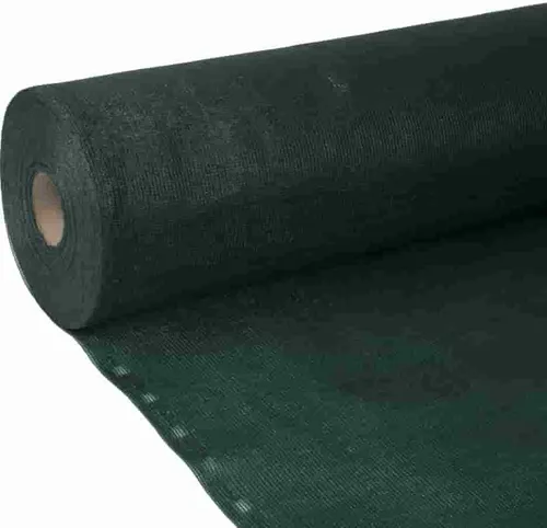 Wind- und Sichtschutznetz 1m x 25m - Grün - Hochwertiges Wind- und Sichtschutznetz aus gestricktem HDPE-Gewebe mit 72% Schattierwert. Ideal für Garten, Sportplätze oder Landwirtschaft. Einfache Montage durch eingewobene Knopflöcher.