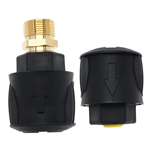 eMagTech 1 Satz Hochdruck-Schnellkupplungs-Ersatz Kompatibel mit Kärcher K2-K7 Schnellkupplungsschläuchen Hochdruckreiniger-Schlauchadapter Kunststoff