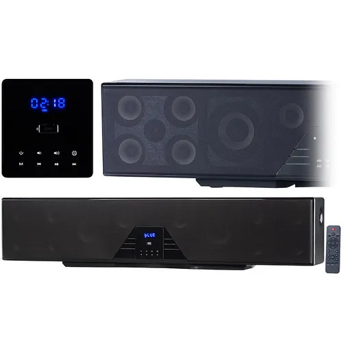 auvisio Soundsystem: 6-Kanal-3D-Soundbar mit 5.1 Surround Sound - Soundbar für beeindruckenden 3D-Sound mit 310 Watt Leistung, kabellosem Bluetooth 5 Streaming und 3 HDMI-Anschlüssen für ein ultimatives Heimkino-Erlebnis.