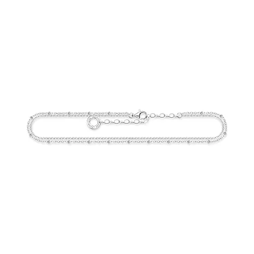 Thomas Sabo Damen Fußkette Doppelreihig 925 Sterlingsilber - Elegante Fußkette aus 925er Sterlingsilber, ideal kombinierbar mit anderen Thomas Sabo Schmuckstücken. Perfektes Geschenk für jeden Anlass!