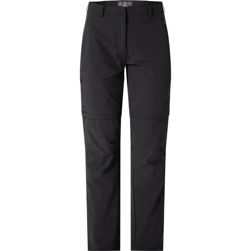 McKinley Malik II Zipphose Damen - Abzippbare Wanderhose in black night, Größe 40 - Wanderhose mit abzippbaren Beinen, aus 4-Wege-Stretchmaterial; atmungsaktiv und schnelltrocknend für optimalen Komfort bei jedem Abenteuer.