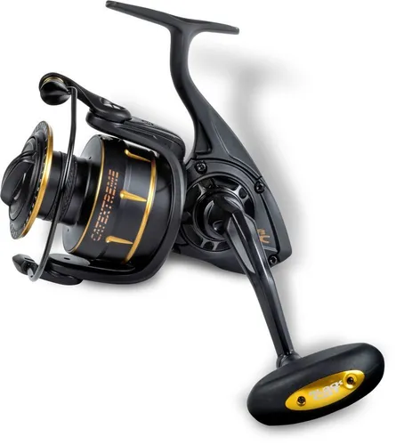 Black Cat Catextreme Wels Angelrolle - 14Kg Bremskraft, 6 Kugellager, schwarz-gelb - Angelrolle für Welsangeln, extrem robust aus Aluminium, mit 14Kg Bremskraft und geschmeidigem Lauf dank 6 Kugellagern – perfekt für Großfische!