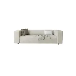 S-Style Möbel 3-Sitzer-Sofa, Beige - Elegantes 3-Sitzer-Sofa aus hochwertigem Cordstoff, komfortable Füllung mit hochelastischem Schaum, pflegeleicht und langlebig - Ideal für stilvolle Wohnzimmer.