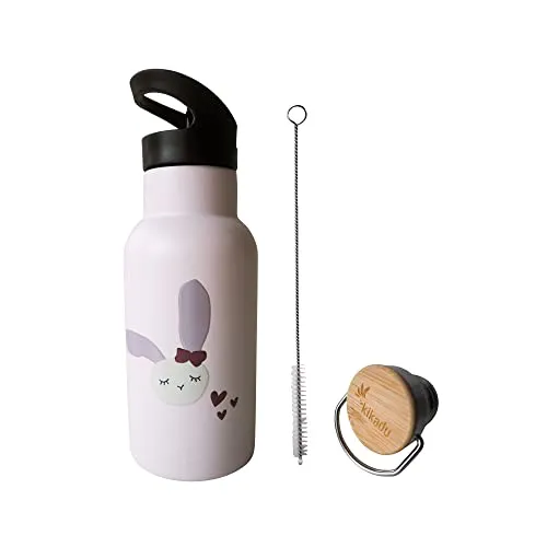 kikadu Trinkflasche Hase Rosé