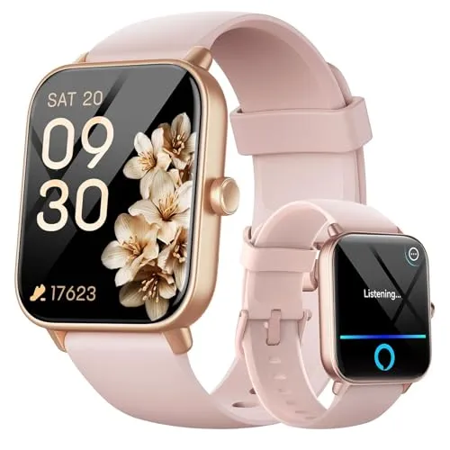 Fitpolo Smartwatch Damen mit Telefonfunktion - Smartwatch mit 1,8