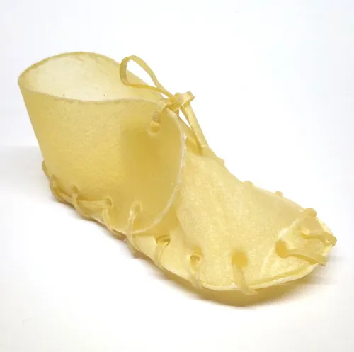 Nobby Kauschuhe 10er Beutel - 20,5 cm, hochwertiges Rinderhautspielzeug für gesunde Zähne und langen Kauspaß