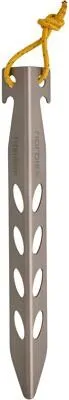 Nordisk Titanium V-shape Peg 9g - Ultraleicht und Stabil - Zeltunterlagen und Zeltzubehör, ultraleichter Titan-Hering mit nur 9g, ideal für Camping in vegetationsreichen Gebieten und bietet außergewöhnliche Stabilität bei jedem Wetter.